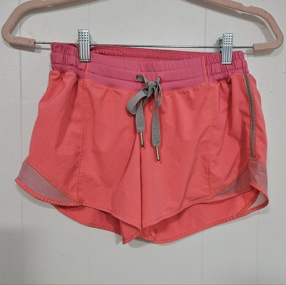 Lululemon Hotty Hot Shorts Flashlight Coral Pink
